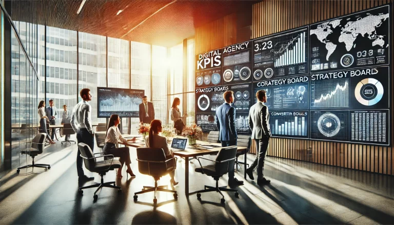 Equipo consultor desarrollando estrategia digital para empresas